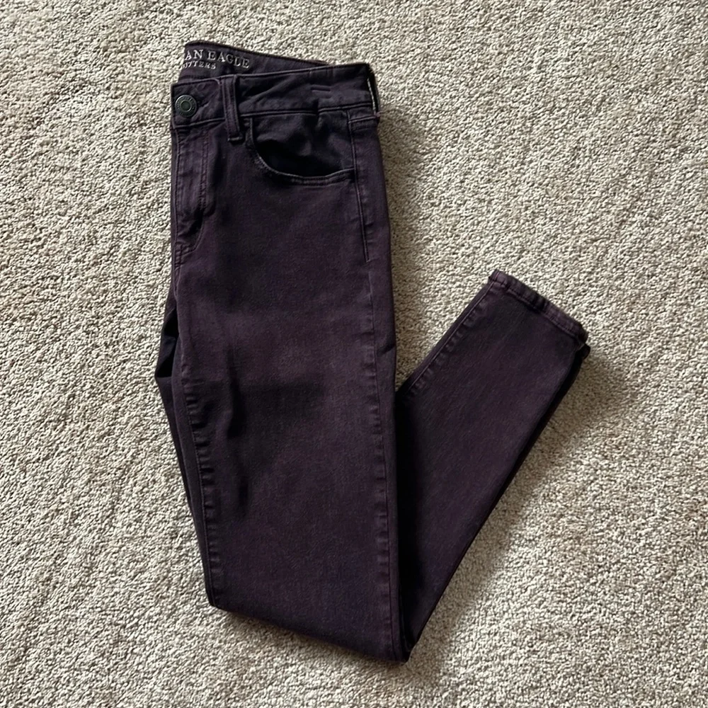 American Eagle Women’s Plum Jegging - Picture 1 of 4